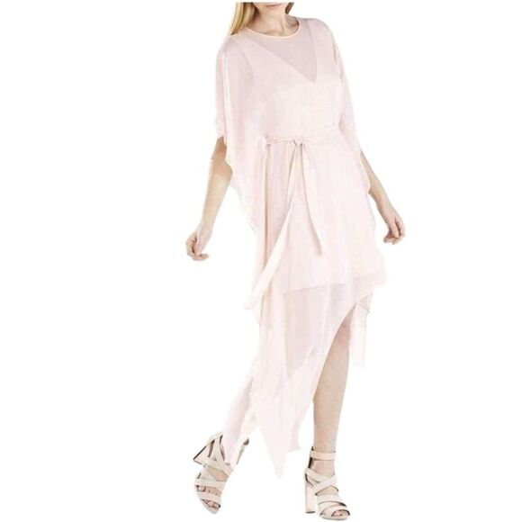 BCBGMAXAZRIA draped silk dress, size xs - Picture 5 of 12